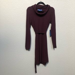 Simply Vera Wang Long Sleeve Plum Dress M